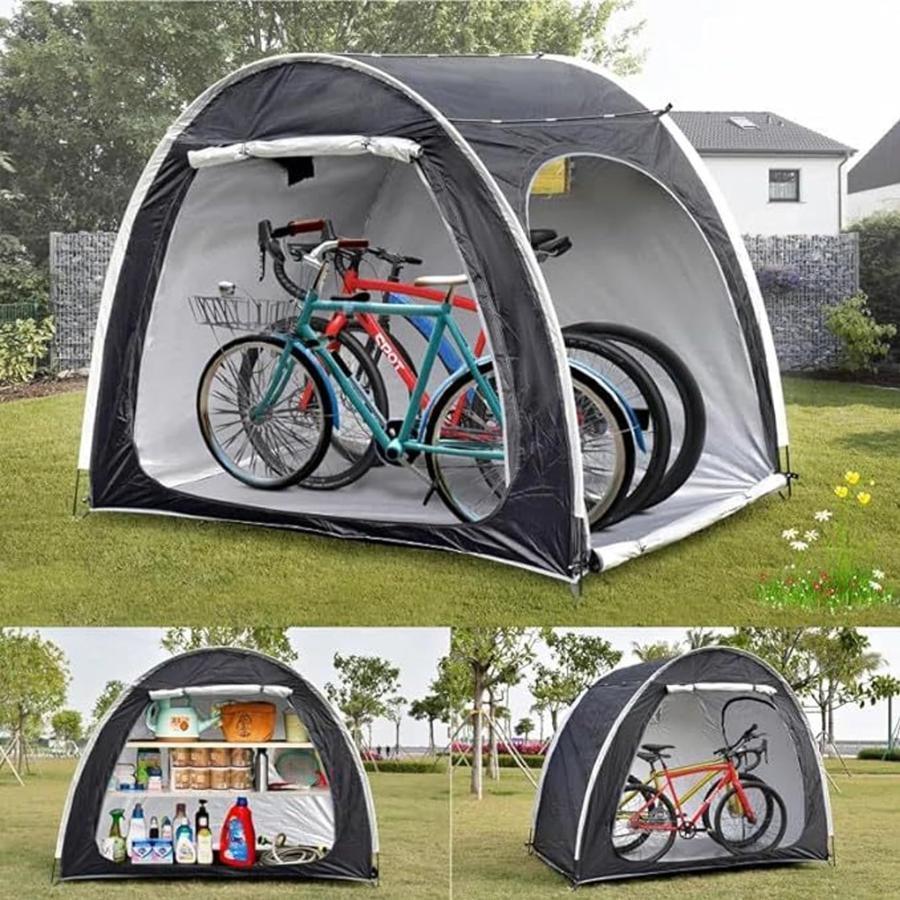 自転車 テント サイクルハウス 2ドア 自転車 収納 屋外 自転車置き場 自転車 ガレージ 物置 バイクガレージ 自転車 車庫 サイクルパーキ
