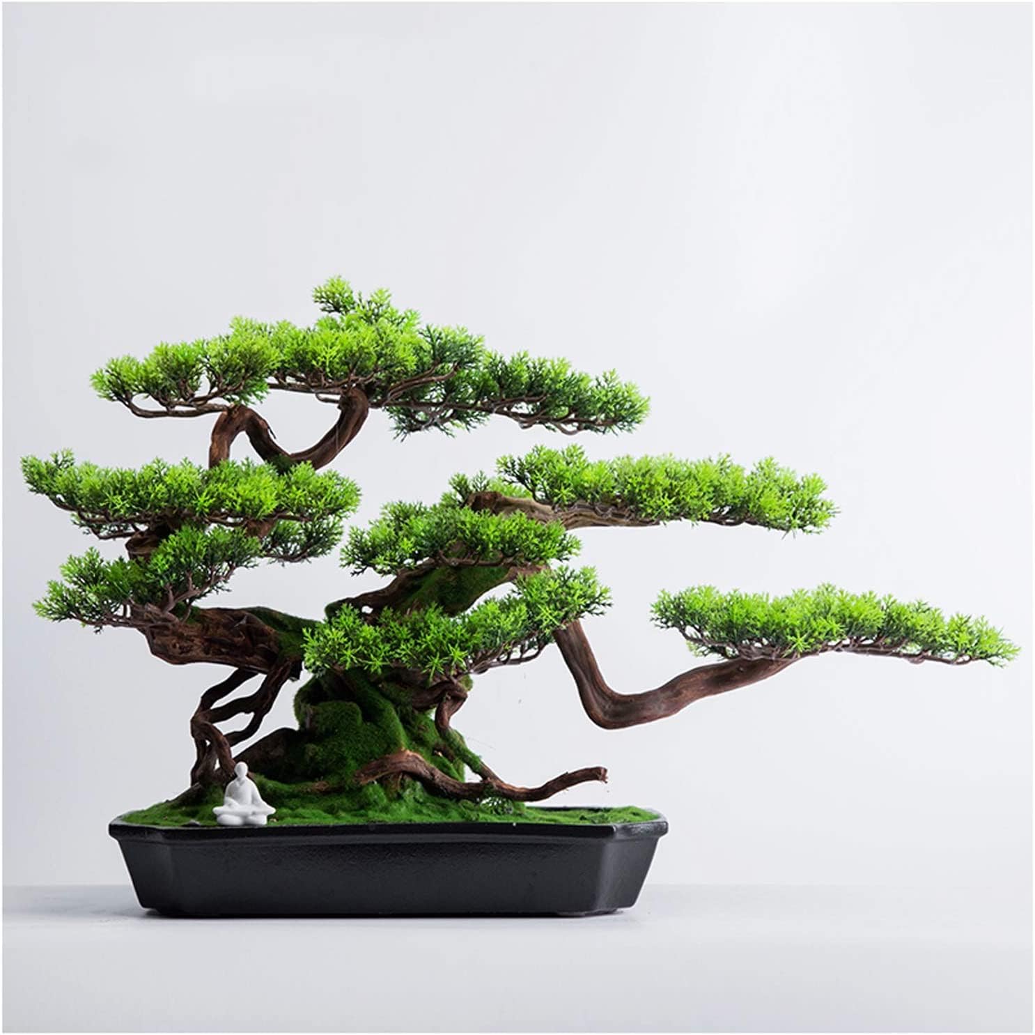 盆栽 造花 人工盆栽 人工木 人工観葉樹 観葉植物 松の木 盆景 人工鉢 大型 鉢植え植物 盆栽植木鉢 観葉樹 フェイクグリーン フェイク植