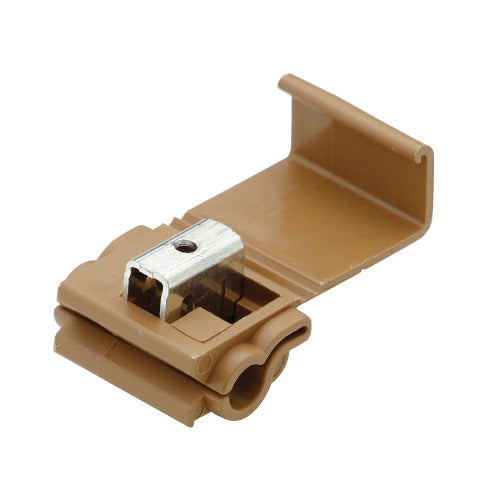 異径分岐タップ 3.5~5.0,0.75~1.5sq 100個 茶 | エレクトロタップ タップ 配線 分岐 配線コネクター コネクター 電飾 電源 カーナビ オーディオ 車 自動車 車用品 カー用品 便利グッズ コネクタ パーツ 小型 ミニ ケーブル コード プラグ 電線 クリップ バイク