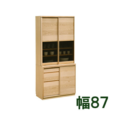 【6月29日から引き上げ】 カリモク 食器棚 幅87 ET3410ME ET3410MH ET3410MK ET3430XR ET3430UL ET3430QP 貨物輸送無料 調度品のよろこび カリモク調度品