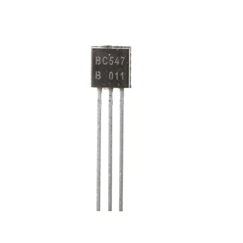 Produktbild von 20 Stück BC547B NPN-Transistor TO-92 – 45V, 100mA, 625mW, HFE 200-450, RoHS-konform