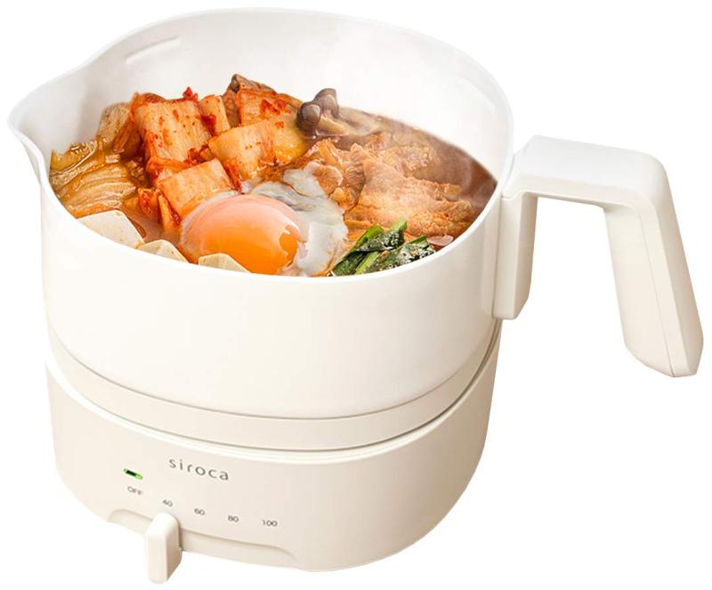 シロカ おりょうり湯沸かし ちょいなべ [丸洗い可/気温合わせる役立つこと/静電容量1L/灯し火湯沸かし] SK-M153