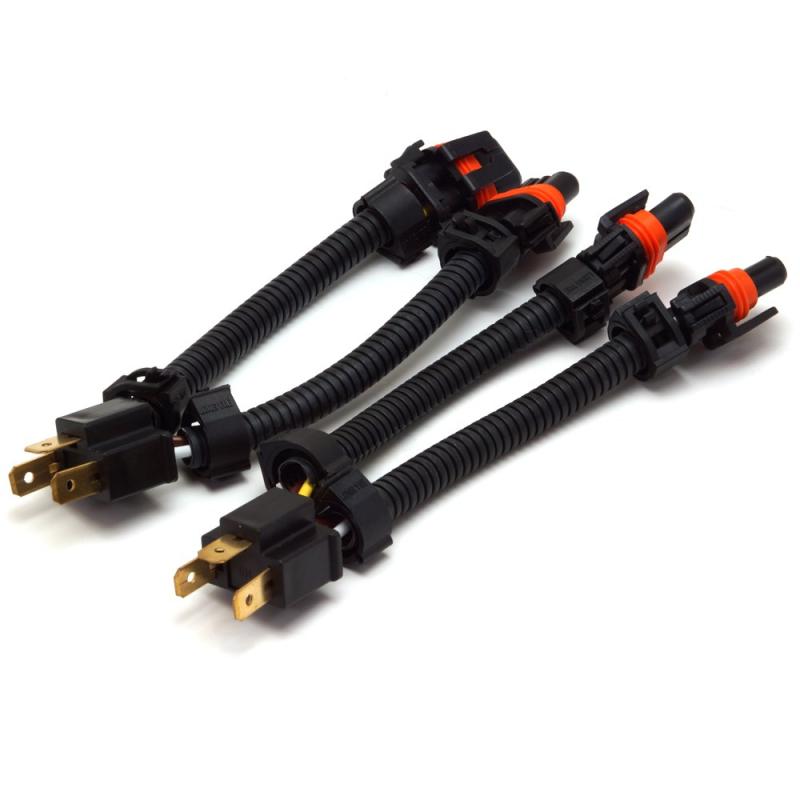 zmart H4 Hi/LoからHB 変換 ハーネス 4灯 同時点灯 ヘッドライト2組 アダプター ワイヤーハーネス プラグ コネクター