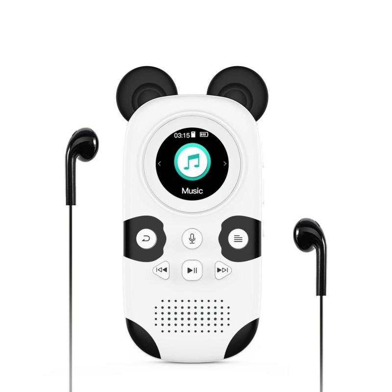 RUIZUの子供向けBluetooth MP3プレーヤー、カートゥーン動物園ポータブル音楽プレーヤー32GB 16GBは、Bluetooth、スピーカー、FMラジオ、音声録音、ストップウォッチ、ペドメーター、拡張可能な128G