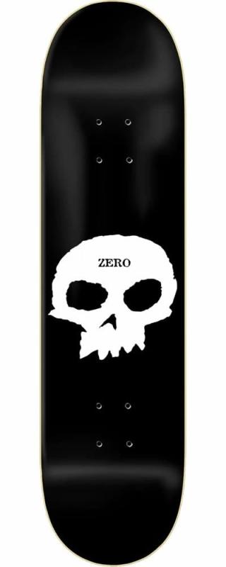 ZERO(ゼロ) スケートボード デッキ SINGLE SKULL (8.5 x 32.25) スケボー