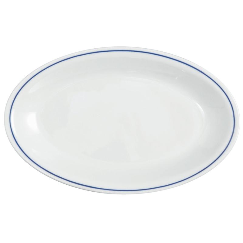 楽天市場】ローマ ブルーラインオーバルプレート 32（サタルニア