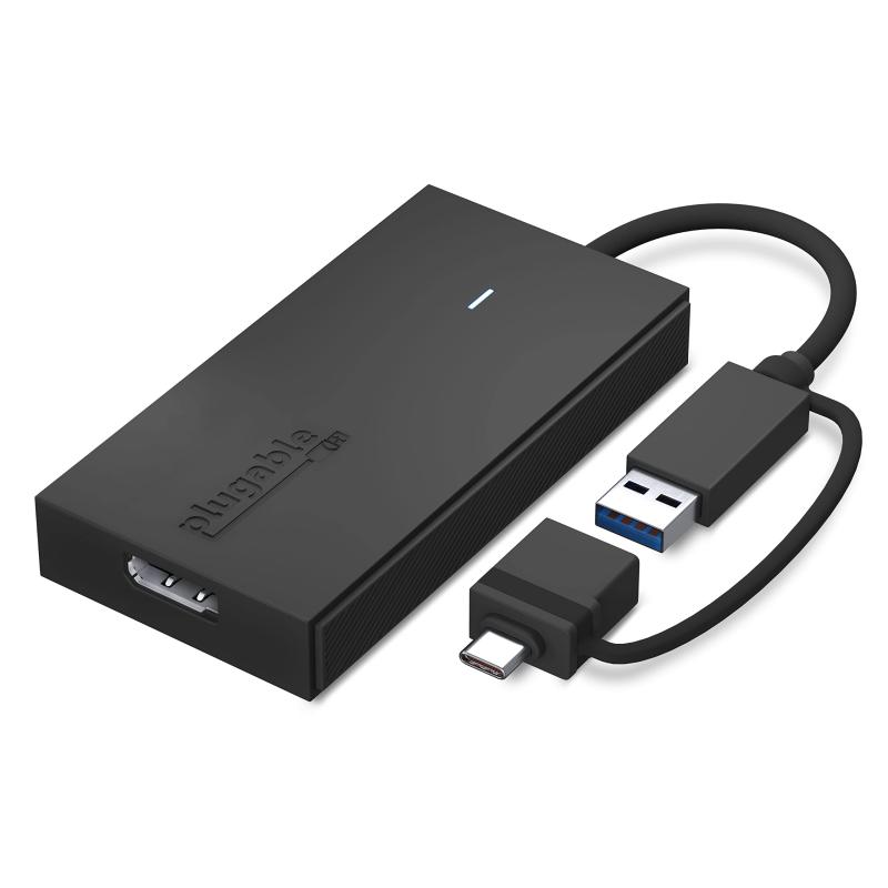 Plugable USB Type-C グラフィック取り替えっこアダプタ、USB-C DisplayPort 用 Mac Windows 相応う、最大限度解像力 1080p@60サイクル の外の方DP管するを繋ぎ合わせる能力のある