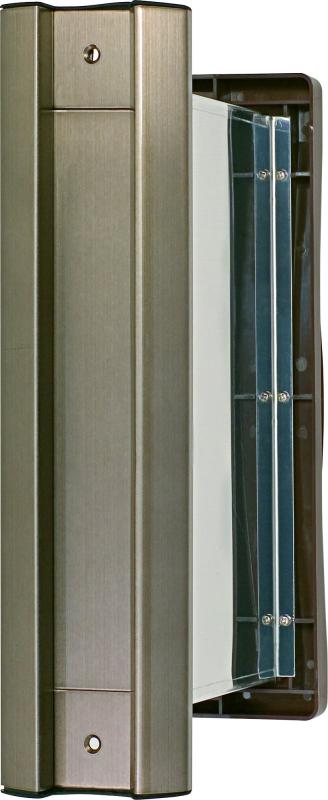 水上金属元素 No.2000郵便うけタテ型内フタ付気密型厚壁用 琥珀色 (001-5861) 1台