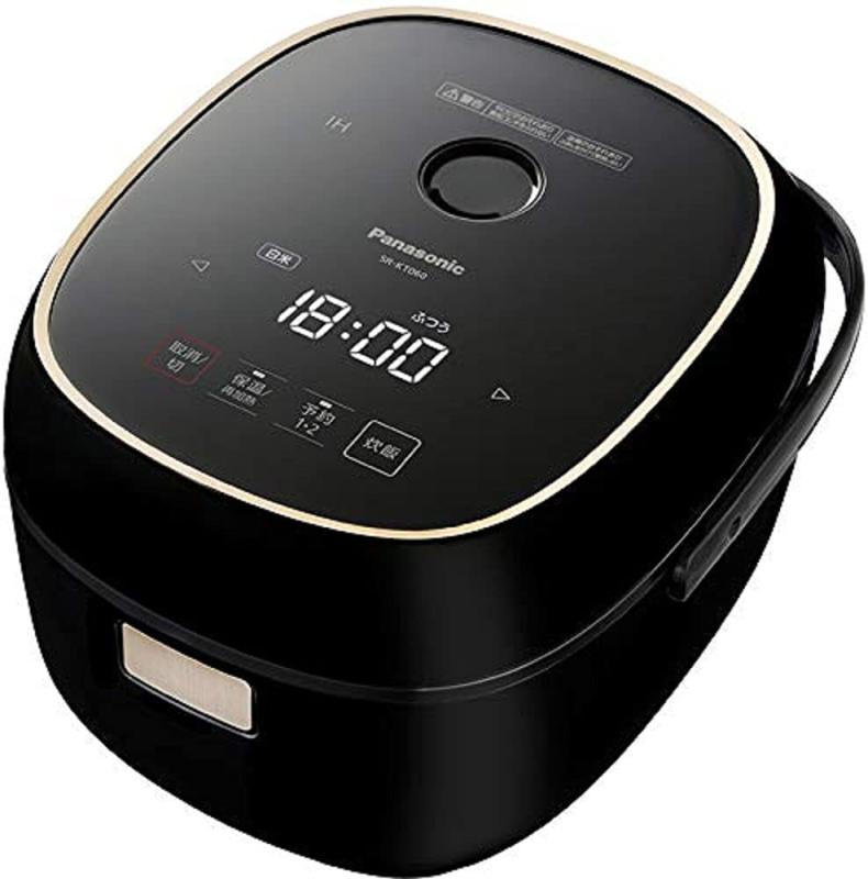 パナソニック 炊飯器 3.5合 高だか生活様式 IH式 坦々たる上面 黒いこと SR-KT060-K
