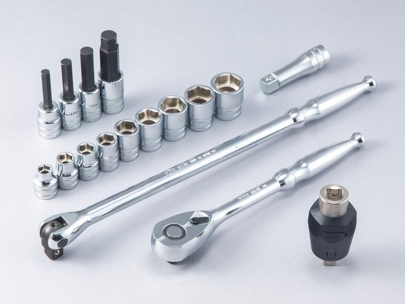 京都機械工具(KTC) 12.7SQ トルクル TORQULE ソケットレンチセット トルク範囲40-200Nｍ TB417TQ｜YOROZUYA本舗　店