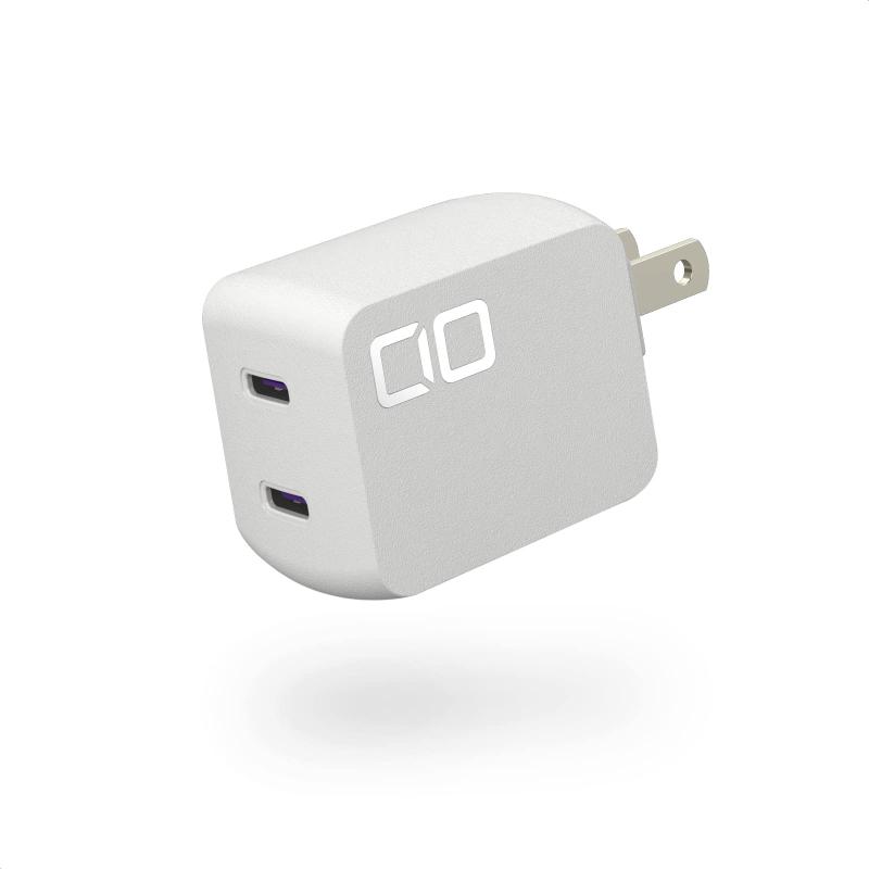 ＣＩＯ NovaPort DUO 30W 2ポート(USB-C×2) GaN充電器 PD/QC対応 急速充電（ホワイト） CIO-G30W2C-WH