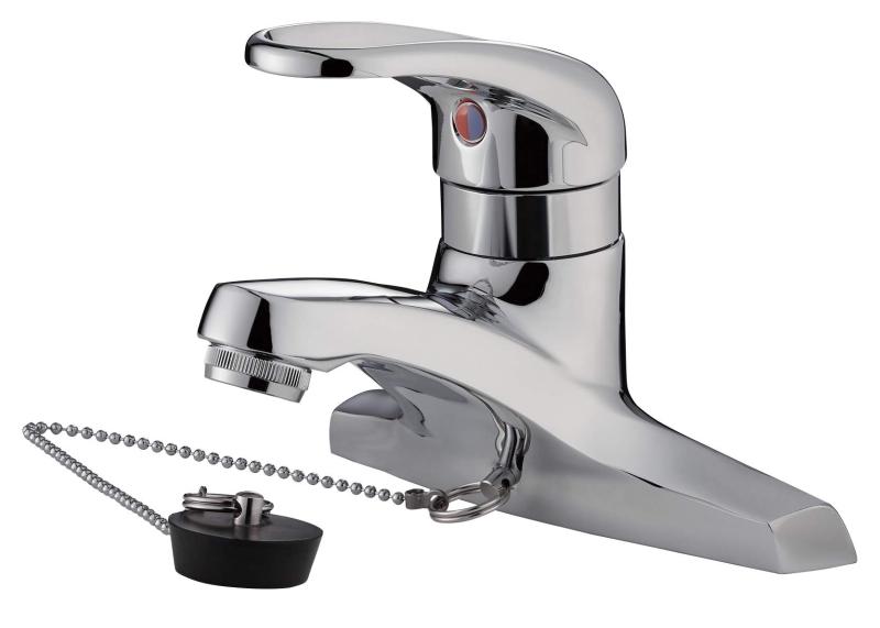 SANEI(サンエイ) シングル洗面混合栓 台付 2穴 取付ピッチ102ｍｍ ゴム栓付き 泡沫吐水 JIS規格 日本製 K57C-13