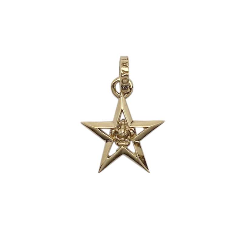 ROYALORDER ロイヤルオーダー ペンダントトップ 9K ゴールド トップ スター 星 スタークラウン 【中古】｜よろず屋京都