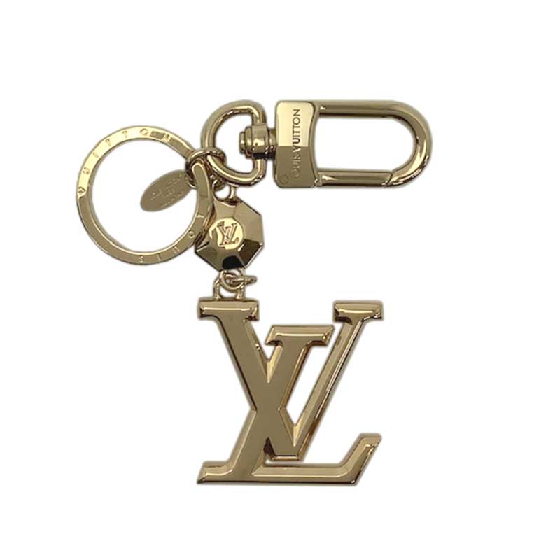 LOUIS VUITTON ルイ・ヴィトン キーホルダー・LV ファセット GP ゴールド M65216 キーホルダー キーリング バッグチャーム 【未使用】