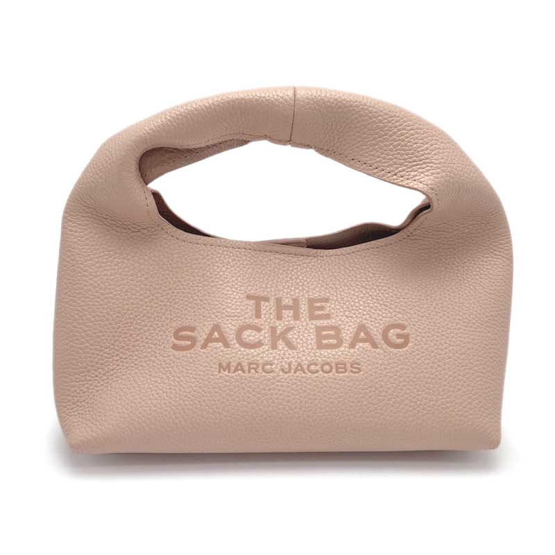 MARC JACOBS マークジェイコブス ザ レザー サック バッグ ミニ カーフ ローズ ピンク 2F3HSH020H01-624 ワンハンドルバッグ ハンドバッグ ゴールド金具 【中古】
