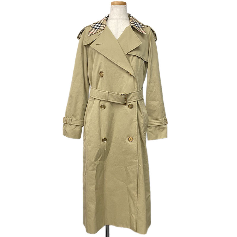 BURBERRY バーバリー トレンチコート コットン ベージュ #4 8111157 バーバリーチェック ダブルボタン ロングコート コート 【未使用】|よろず屋京都