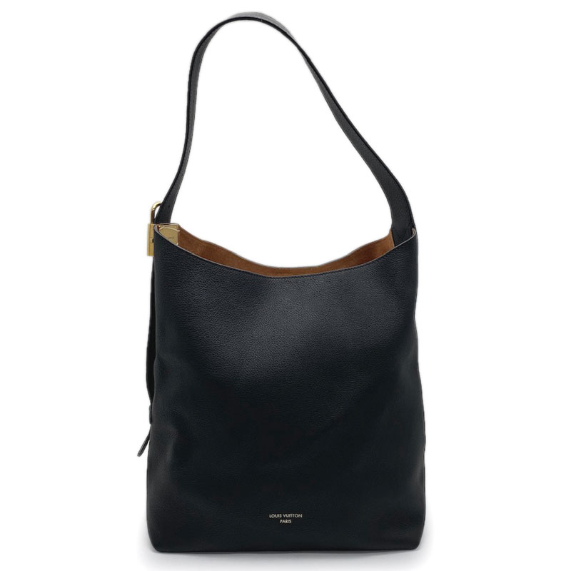 LOUIS VUITTON ルイ・ヴィトン ロウキ－・ホー洋弓 MM 子ウシ ノワール 黒いこと M24856 ゴールド金具 一ショルダーバッグ ショルダーバッグ 虚蝉肩先 【中古】