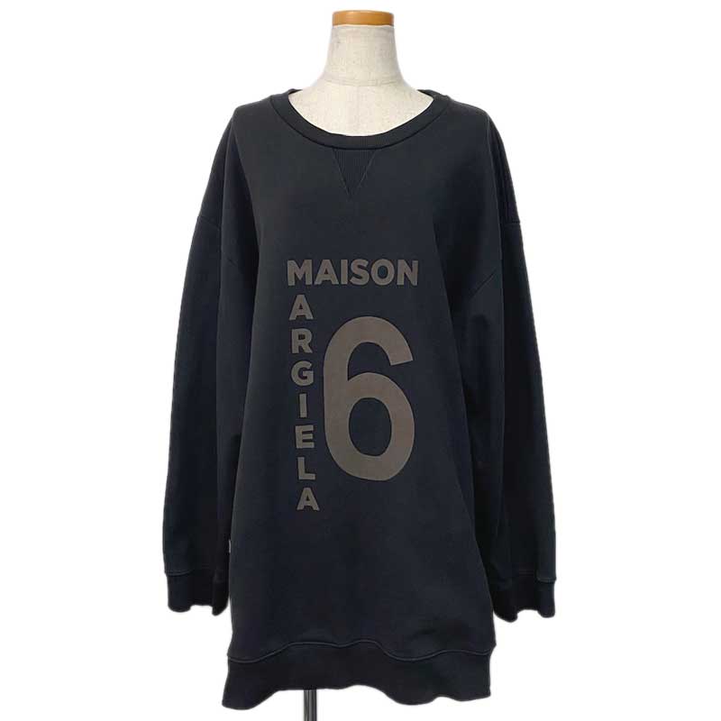 MM6 エムエム6 Maison Margiela メゾンマルジェラ 調教師 綿織物 黒いこと #S S52GU0175 S25337 汗水 ロゴタイプ 【中古】