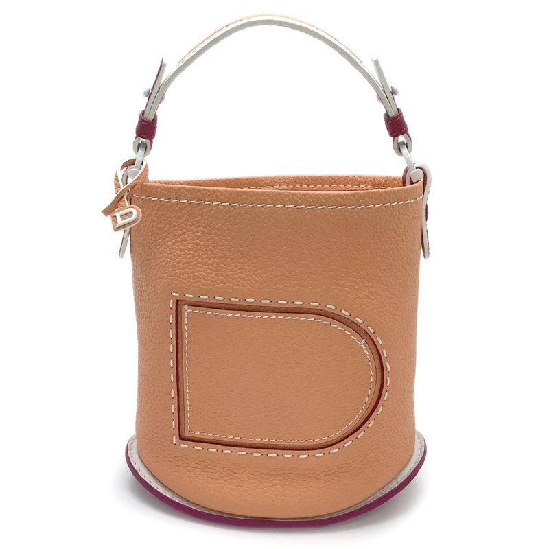 delvaux デルヴォー【極美品】 パン ミニ バケット テディ DELVAUX デルヴォー ハンドバッグ Pin Mini Bucket teddy ピン
