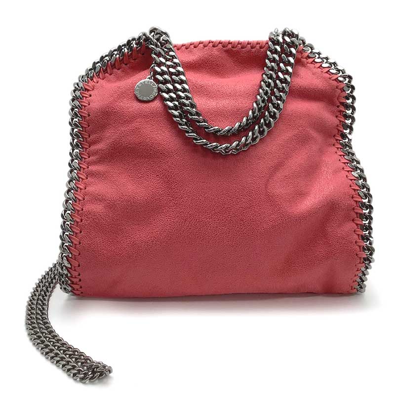 STELLA McCARTNEY ステラマッカートニー ファラベラ ミニ ファブリック ピンク 371223 W9132 シルバー金具 2WAYバッグ トートバッグ ハンドバッグ ショルダーバッグ チェーンバッグ 【中古】