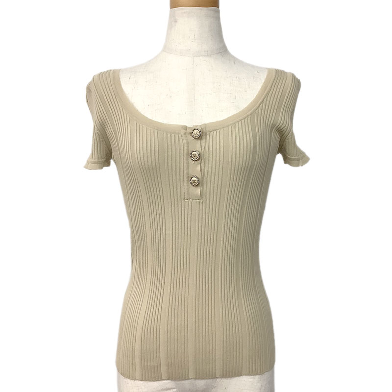 楽天市場】CHANEL シャネル カットソー 半袖 トップス ローズ バラ