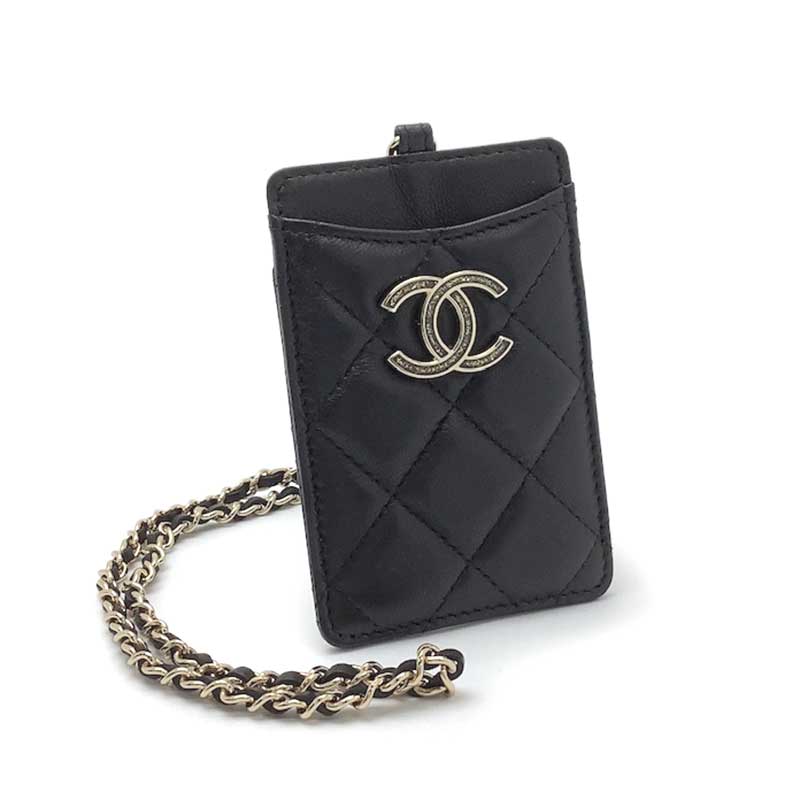 楽天市場】CHANEL シャネル マトラッセ チェーン カードケース