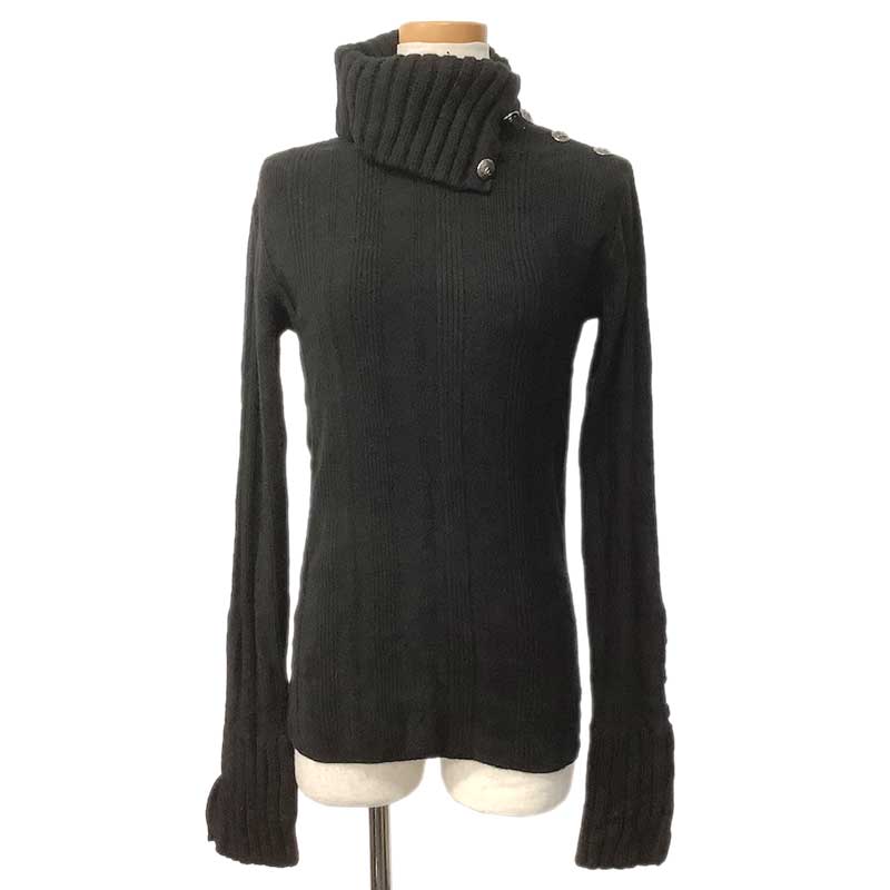 極美品 カシミヤ/アルパカ混 シャネル ニット タートルネック セーター 36 カシミヤタッチ タートルネックニット ニット レディース 送料