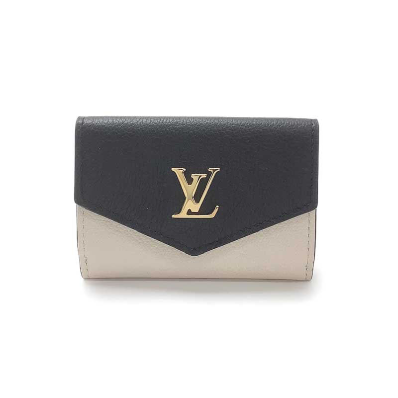 ルイヴィトン 三つ折り財布 ポルトフォイユ ロックミニ M69059 コンパクト ルイヴィトン ポルトフォイユ ロックミニ ゴールド/シルバー金具