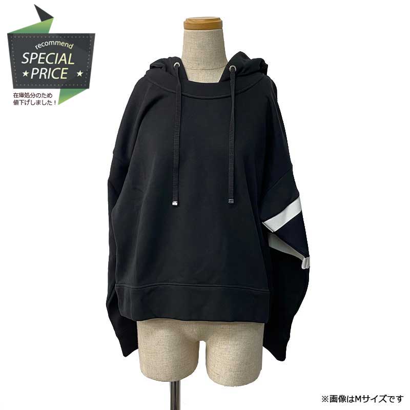 【SALE】 MONCLER モンクレール &ldquo;PARKA&rdquo; 長袖パーカー F10938G709 00 V8105 #S ブラック コットン ナイロン スウェット フーディー 2WAY 【新品】｜よろず屋京都