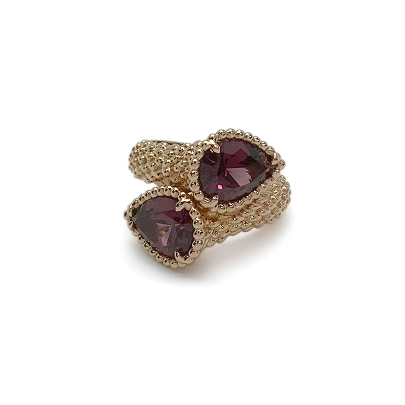 BOUCHERON ブシュロン セルパンボエム トワエモア リング ロードライトガーネット 750 K18 PG ピンクゴールド #51 JRG0282451 指輪 【中古】