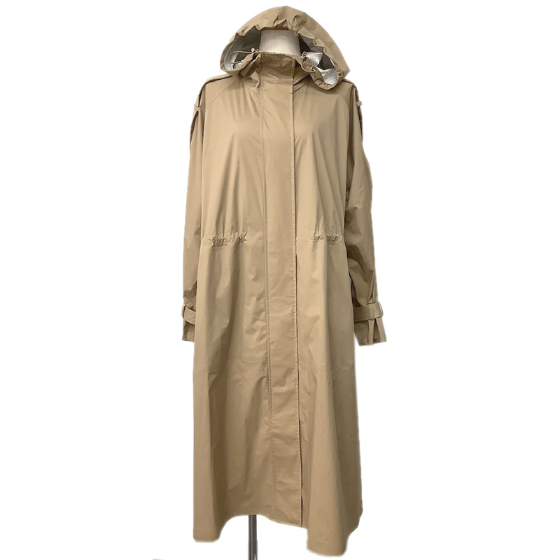 MONCLER モンクレール AMARINTHE アマリンテ ベージュ ナイロン #1 G20931C00007 53A47 フード付きコート スプリングコート ロングコート 【中古】