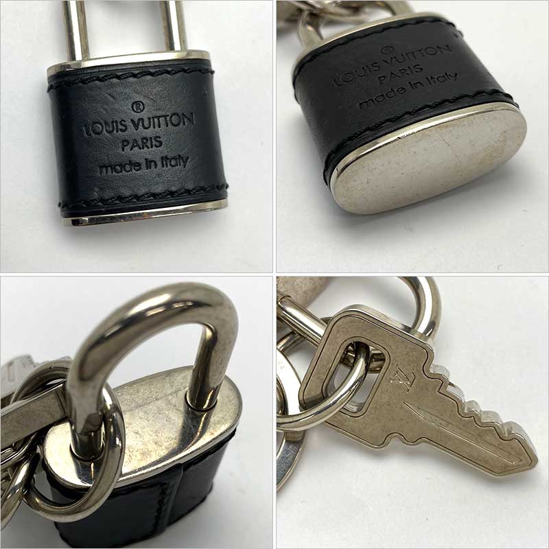 Louis Vuitton ルイ ヴィトン トラベル カデナ M メタール 革 黒いこと カギ カデナモチーフ バッグ引込む 足掛りホルダー キー円環 中古 Cannes Encheres Com