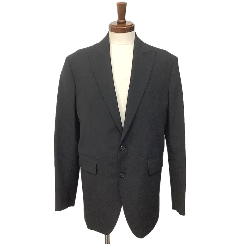 Dsquared2 ディースクエアード テーラードジャケット 絨毛 ポリウレタン 黒いこと #50 S74BN1043 S40320 螢光 さくら色 厚地の外套大いさ 紋章 2021年 【中古】 メンズファッション-コート・ジャケット