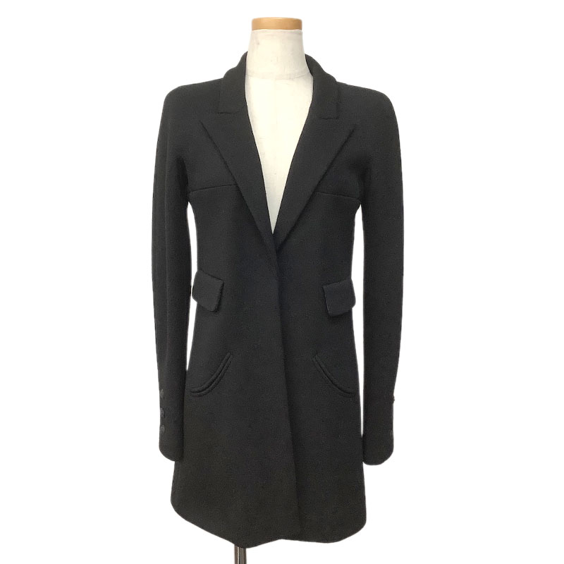 楽天市場】CHANEL シャネル コート ウール カシミヤ ブラック #40