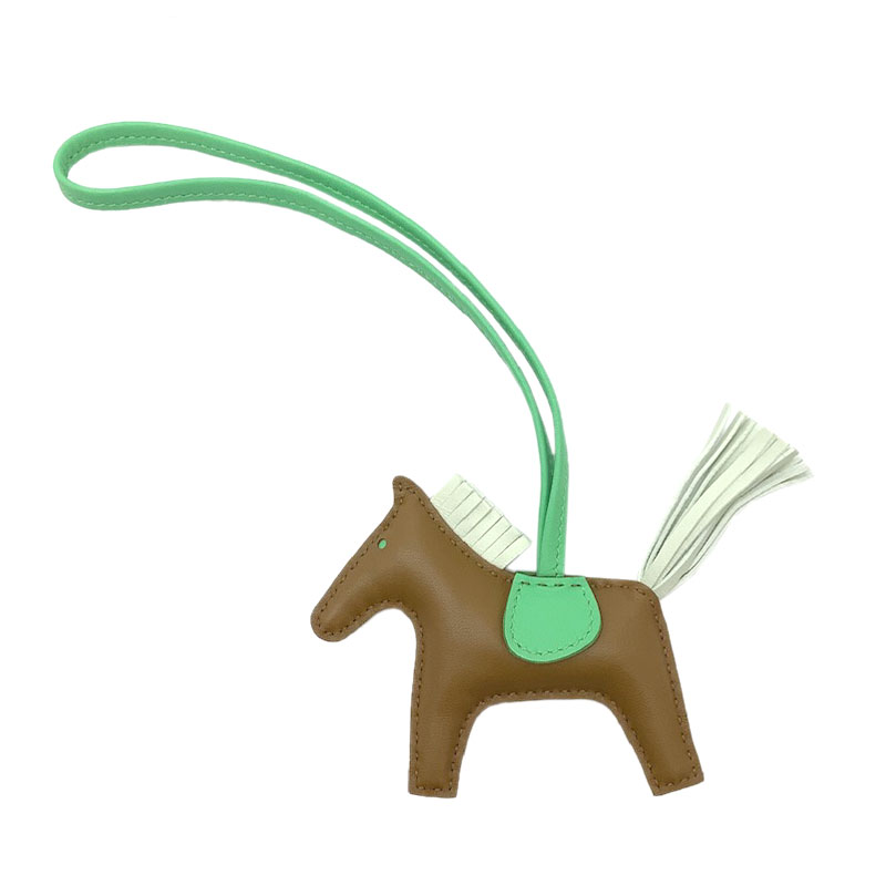 ❤未使用品❤ロデオPM パンデピスｘローズパープルｘブルー エルメス D刻印 HERMES エルメス バッグチャーム ロデオPM パンデピス/ローズ