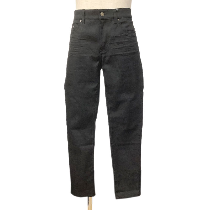 Saint Laurent ブラックデニム ダメージ加工 サンローランパリ 31 SAINT LAURENT PARIS サンローランパリ メンズ デニムパンツ