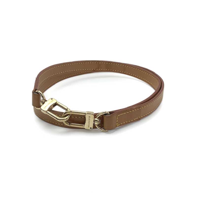 LOUIS VUITTON ルイ・ヴィトン ショルダーストラップ J00142 ヌメ革 ナチュラル ベージュ ゴールド金具 【中古】｜よろず屋京都