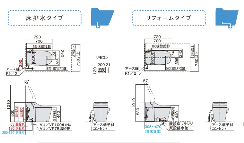 楽天市場 全自動おそうじトイレアラウーノs2xch1401rws床排水 リフォームタイプ 総合問屋 萬屋