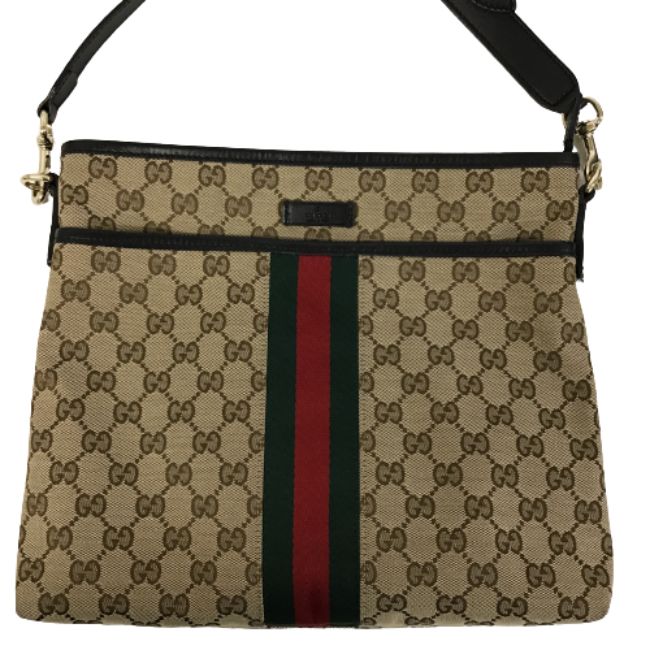 工場直送 GUCCI グッチ GGキャンバス シェリーライン ショルダーバッグ ...