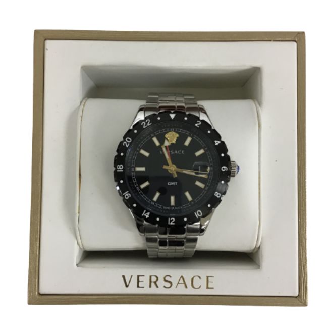 【楽天市場】【併売】【中古】【メンズ】VERSACE ヴェルサーチ helenium GMT 42mm ヘレニウムGMT 42mm 腕時計