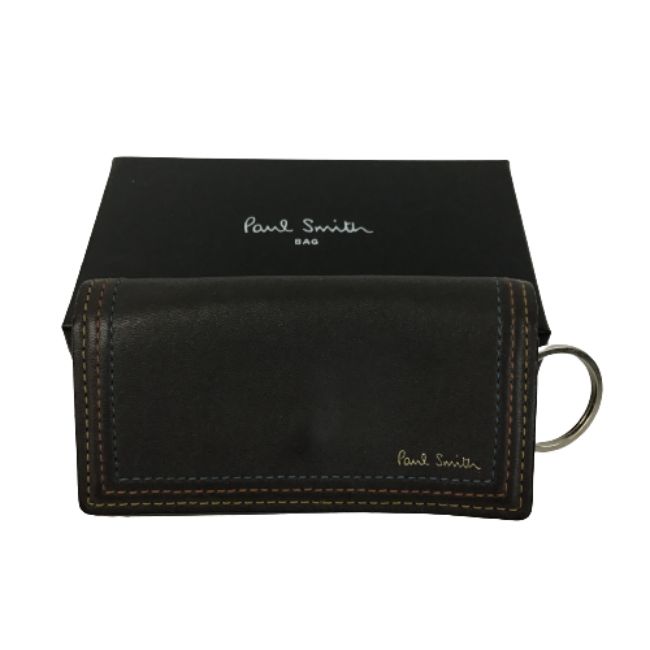 【極美品】ポールスミス　キーケース　4連　オールドレザー　黒　マルチストライプ 楽天市場】Paul Smith ポール スミス マルチストライプ レザー 4