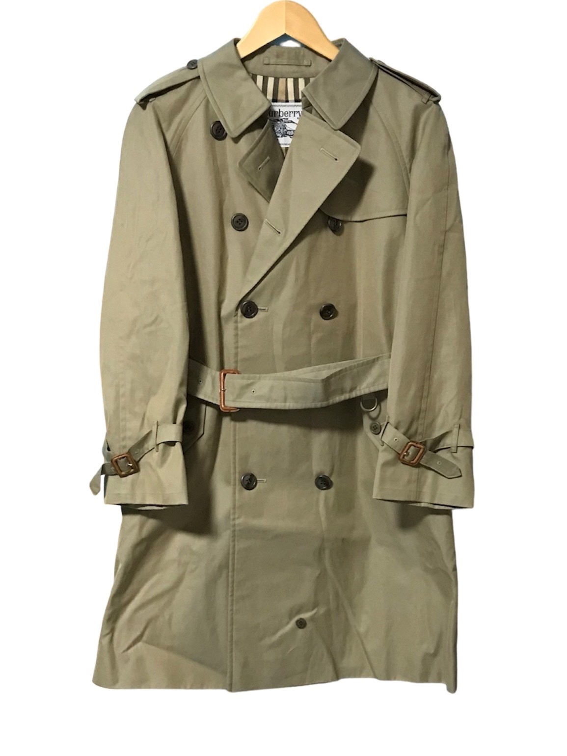 バーバリーズ トレンチコート 金ボタン ダブル 刺繍ロゴ 白タグ ベージュ9AR BURBERRY - Burberry / バーバリー | 70s〜90s | Burberrys 表記