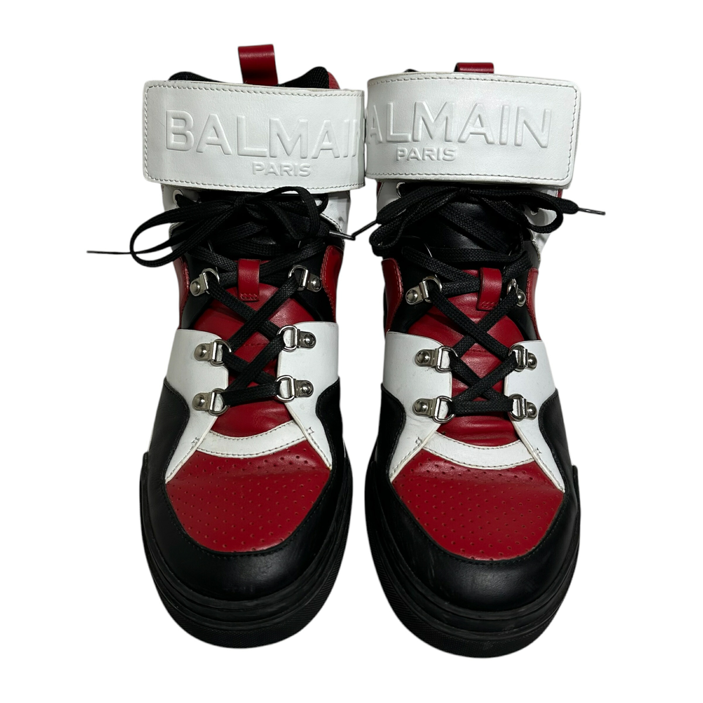 送料関税込【BALMAIN】Swan ハイトップ スニーカー Swan | BALMAIN