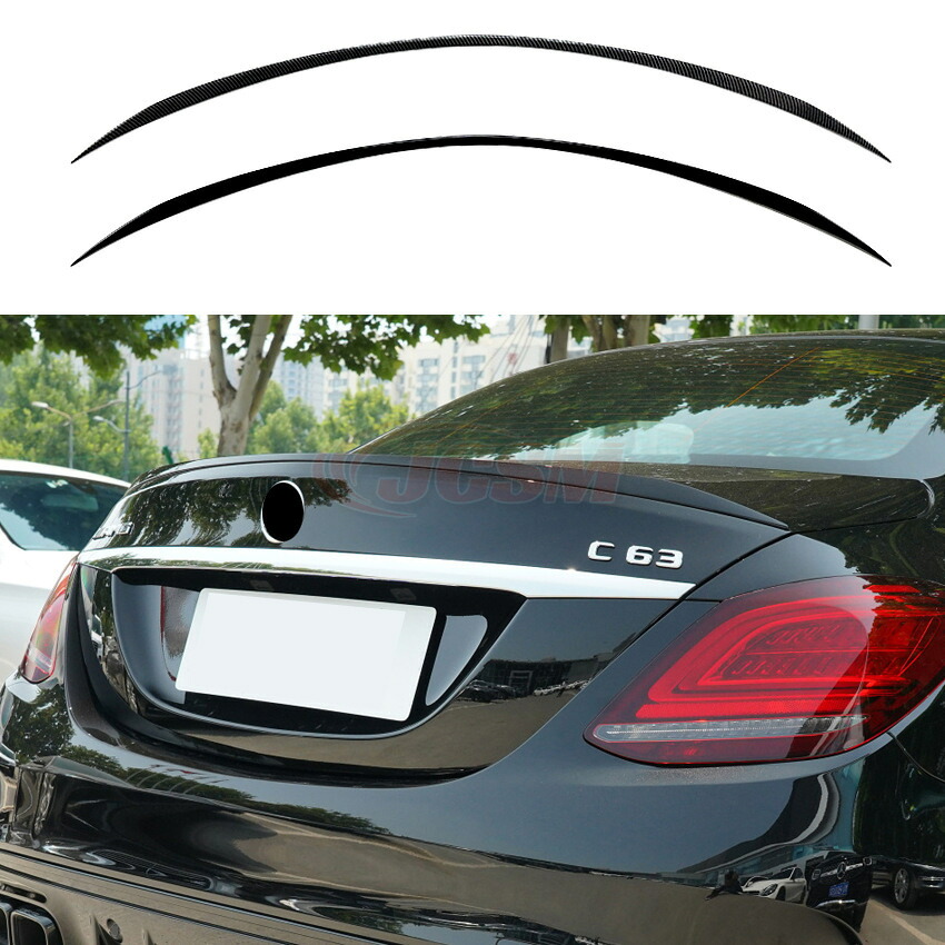 【SALE＆P10倍★3/4-3/11】メルセデス ベンツ Cクラス W205 2015-2021 C180 C200 C260 C43 C63 AMG リアウイングスポイラー トランクスポイラー ルーフスポイラー ABS JCSM