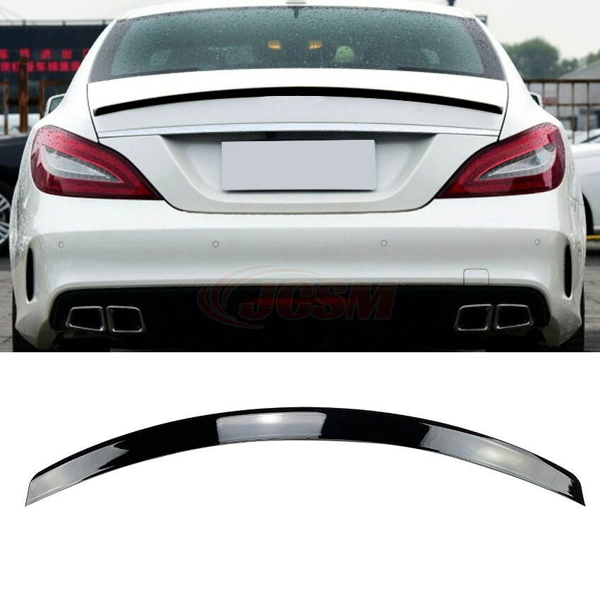 【SALE＆P10倍★3/4-3/11】メルセデス ベンツ CLSクラス C218 2011-2017 CLS260 300 AMG リアガーニッシュ リアウイングスポイラー トランクスポイラー ルーフスポイラー ABS JCSM