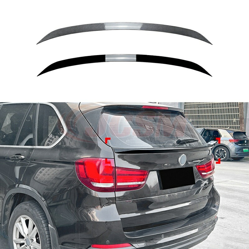 【SALE＆P10倍★6/4-6/11】BMWX5F152014-2018リアリップテール外装カスタムリアガーニッシュリアウイングスポイラートランクスポイラーABSJCSM｜ジェイシーエスエムパーツ
