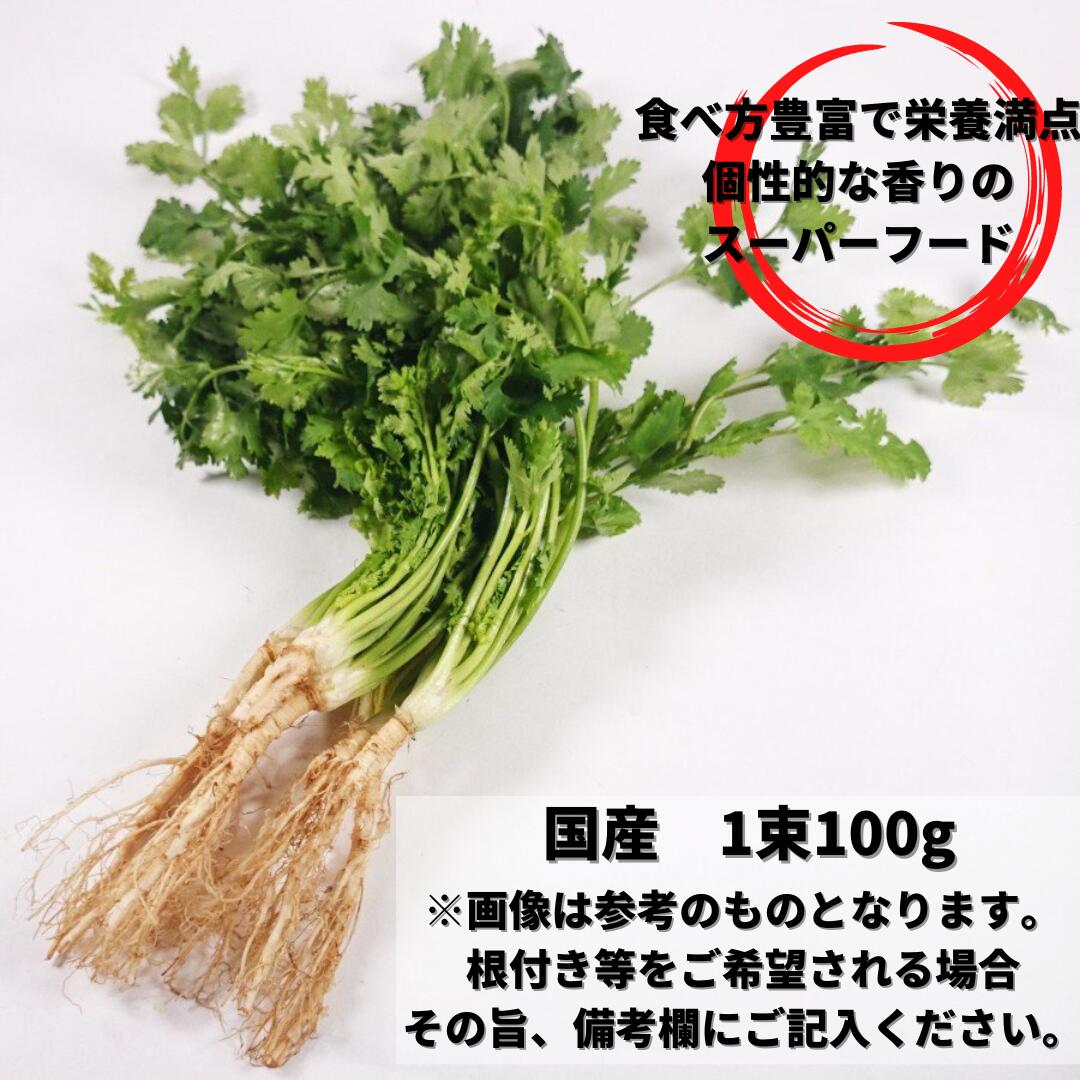 楽天市場】生パクチー 80-100g コリアンダー 国産 豊洲直送