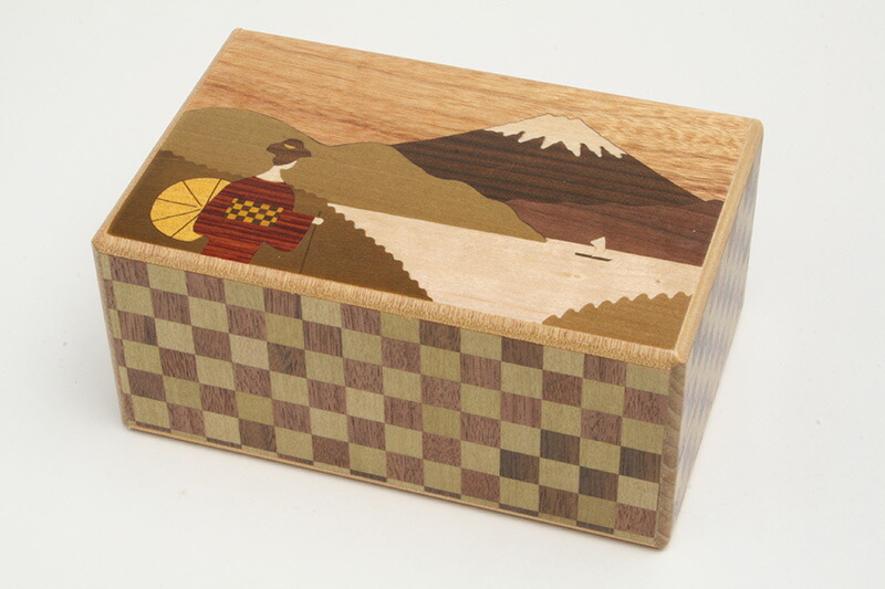 楽天市場】箱根寄木細工 秘密箱54回＋1仕掛け 小寄木 : 箱根寄木