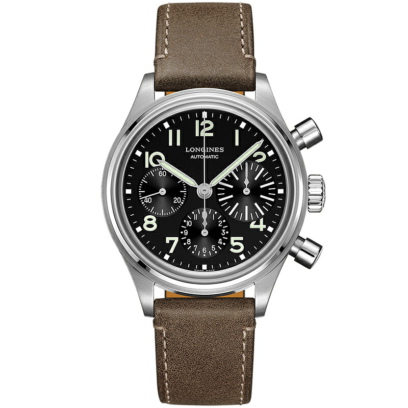 ロンジン longines 腕時計 ロンジン アヴィゲーション ビックアイ L2.816.4.53.2|時計のYOSHIDA正規販売店