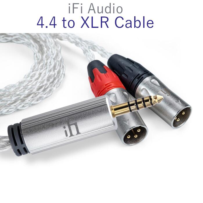 iFi Audio 4.4 to XLR cable [平衡にする有線テレビ 2m] 4.4粍- 3pin XLR牡 x 2